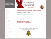 Tablet Screenshot of hivundaids.de